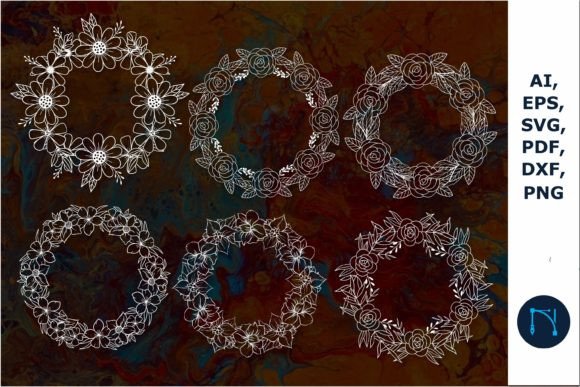 Download Paper Cut Flower Wreath SVG for Decor - Paper cut Collection