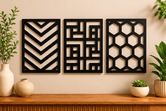 Download Modern Geometric Wall Art SVG Bundle - Wall art svg bundle Collection