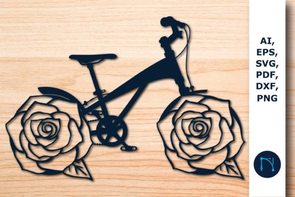 Download Paper Cut Floral Bicycle SVG for Decor - Paper cut Collection