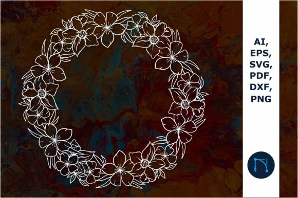 Download Paper Cut Flower Wreath SVG for Decor = - Paper cut Collection